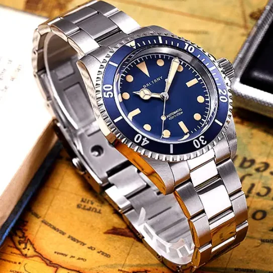Baltany Men Automatic Watch Pilot 39mm Mechaical Wristwatch Diver 200M Waterproof Sapphire Mirror C3 Luminous NH38
Baltany Men Automatic Watch Pilot 39mm Mechaical Wristwatch Diver 200M Waterproof Sapphire Mirror C3 Luminous NH38