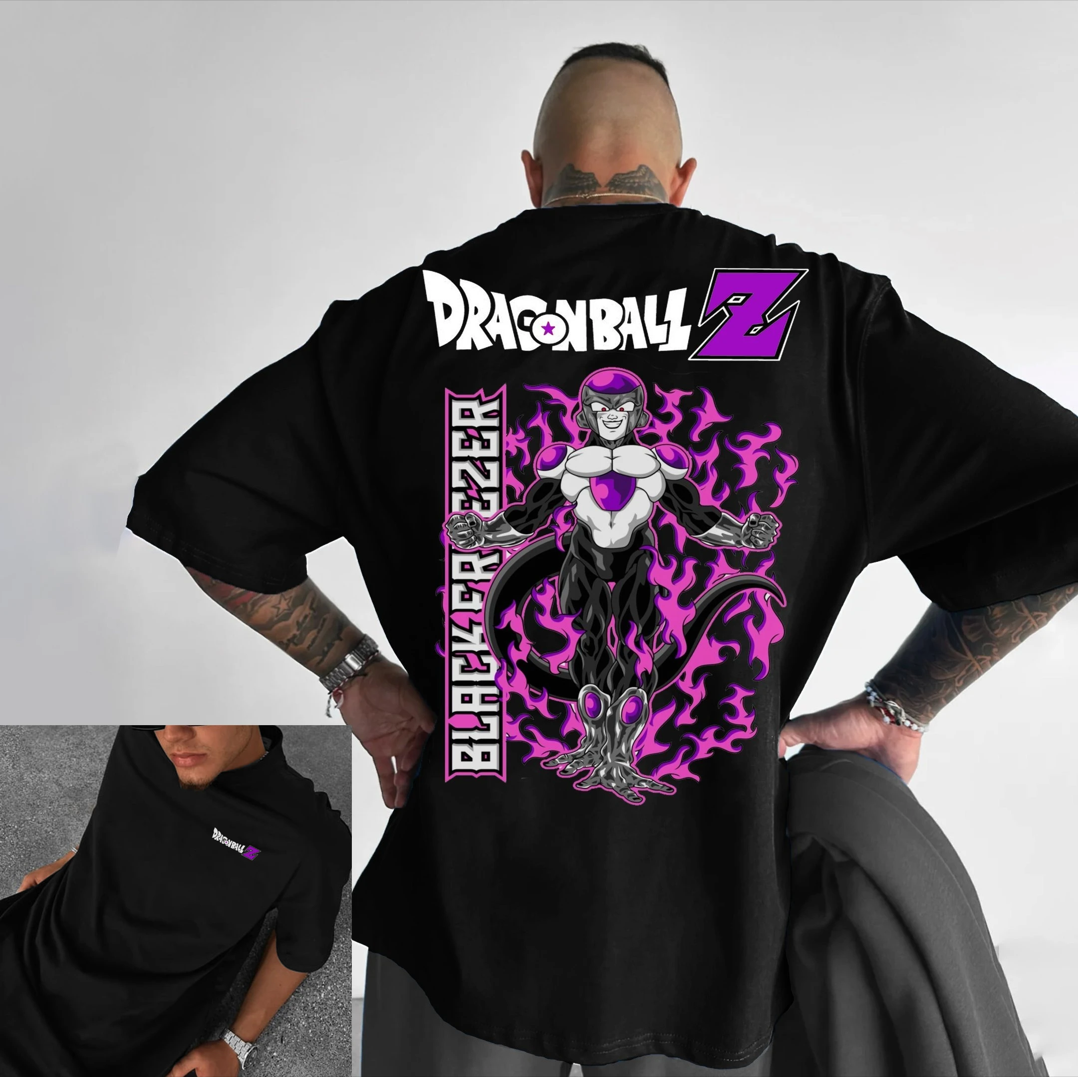 "Dragon Ball Z" Frieza Anime Pattern T-shirt for Men - Summer Pure Cotton Short-sleeved Shirt, Street Casual Top, Trendy Y2K
"Dragon Ball Z" Frieza Anime Pattern T-shirt for Men - Summer Pure Cotton Short-sleeved Shirt, Street Casual Top, Trendy Y2K