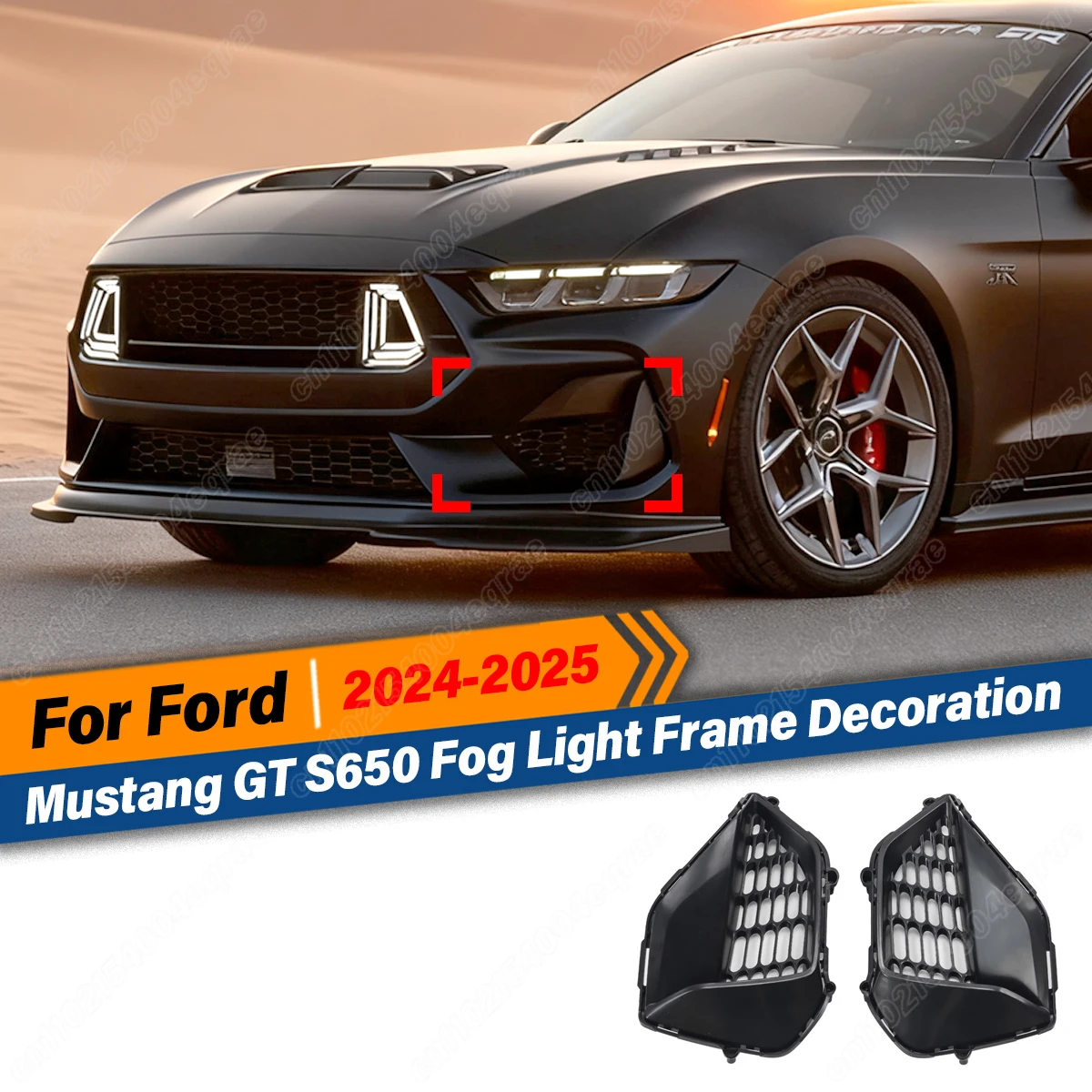 For Ford Mustang GT S650 2024 2025 2PCS Fog Light Cover Trim Front Bumper Air Intake Vent Car Body Decoration Modification Kit
For Ford Mustang GT S650 2024 2025 2PCS Fog Light Cover Trim Front Bumper Air Intake Vent Car Body Decoration Modification Kit