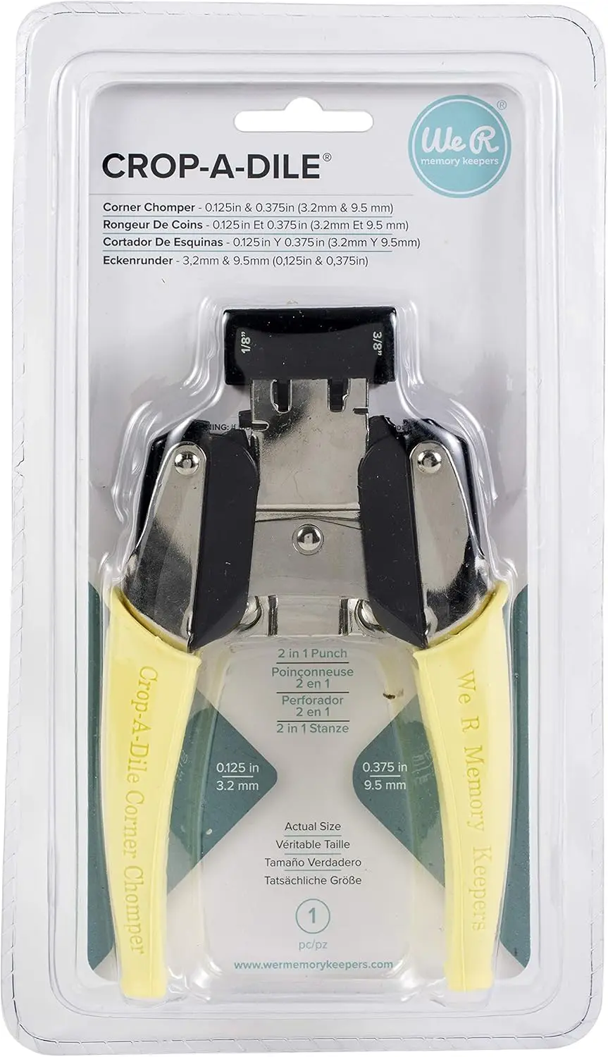 Corner Chomper Tool for Paper Crafts - 0.125" & 0.375" Punches
Corner Chomper Tool for Paper Crafts - 0.125" & 0.375" Punches