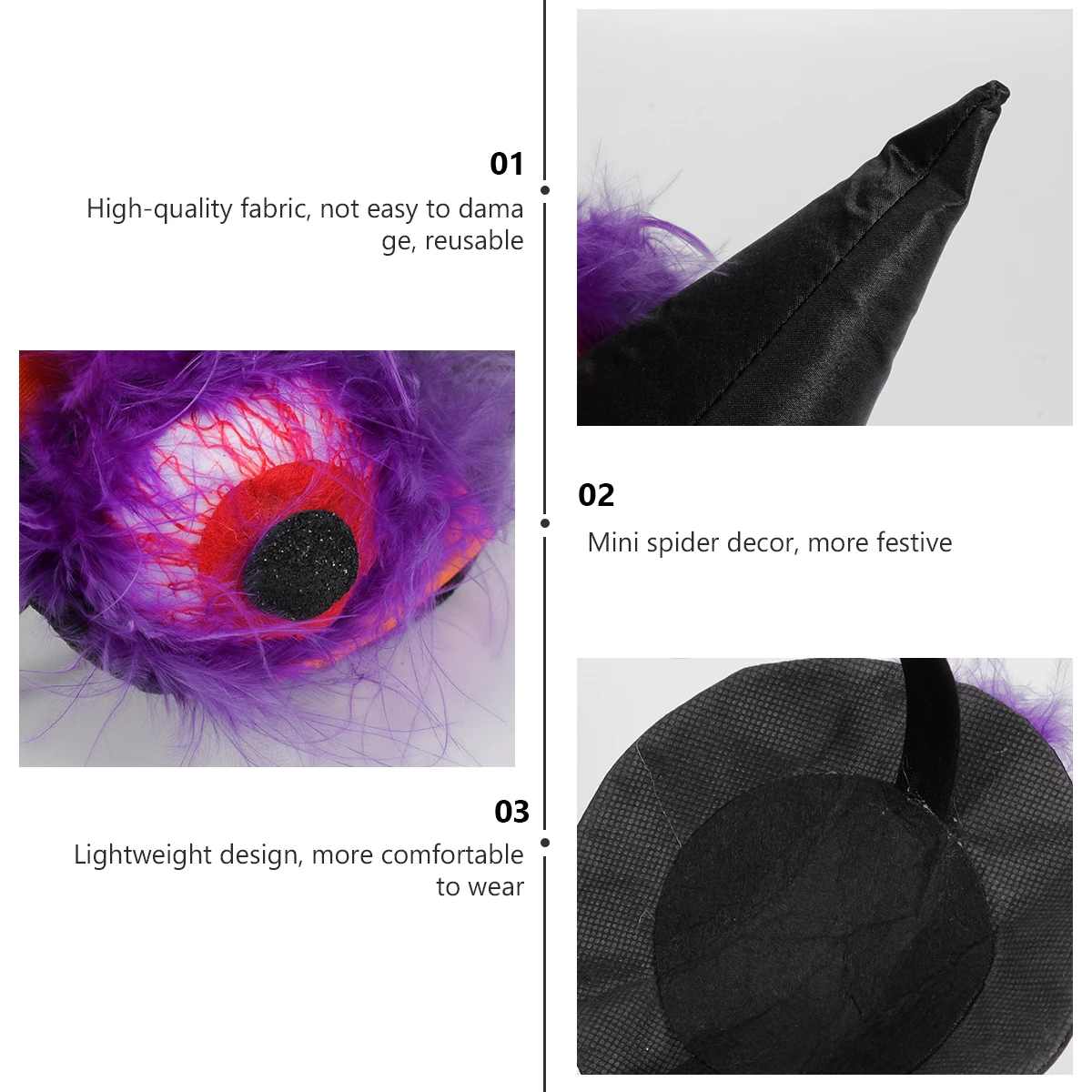 Halloween Witch Hat Clasp Headdress Costume Accessory Party Masquerade Carnival Cosplay Lightweight Comfortable Durable Fashion
Halloween Witch Hat Clasp Headdress Costume Accessory Party Masquerade Carnival Cosplay Lightweight Comfortable Durable Fashion