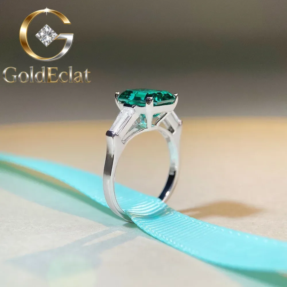 GoldEclat Luxury Solid Platinum PT950 Women's Emerald Cut Diamond Ring Square Moissanite Diamond Ring
GoldEclat Luxury Solid Platinum PT950 Women's Emerald Cut Diamond Ring Square Moissanite Diamond Ring