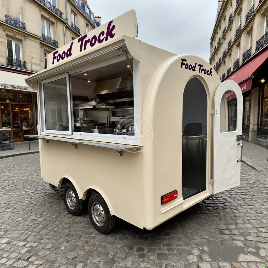 Food Truck Trailer Mobile Cart Caravan Hamburger Shape Mobile Business Factory Customized Car Restaurant
Food Truck Trailer Mobile Cart Caravan Hamburger Shape Mobile Business Factory Customized Car Restaurant