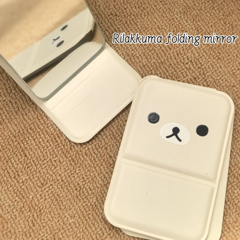Rilakkuma Cute Mirror Cartoon Portable Collapse Pu Leather Handheld Makeup Mirror Creativity Mini Pocket Mirror Girl Small Gift
Rilakkuma Cute Mirror Cartoon Portable Collapse Pu Leather Handheld Makeup Mirror Creativity Mini Pocket Mirror Girl Small Gift