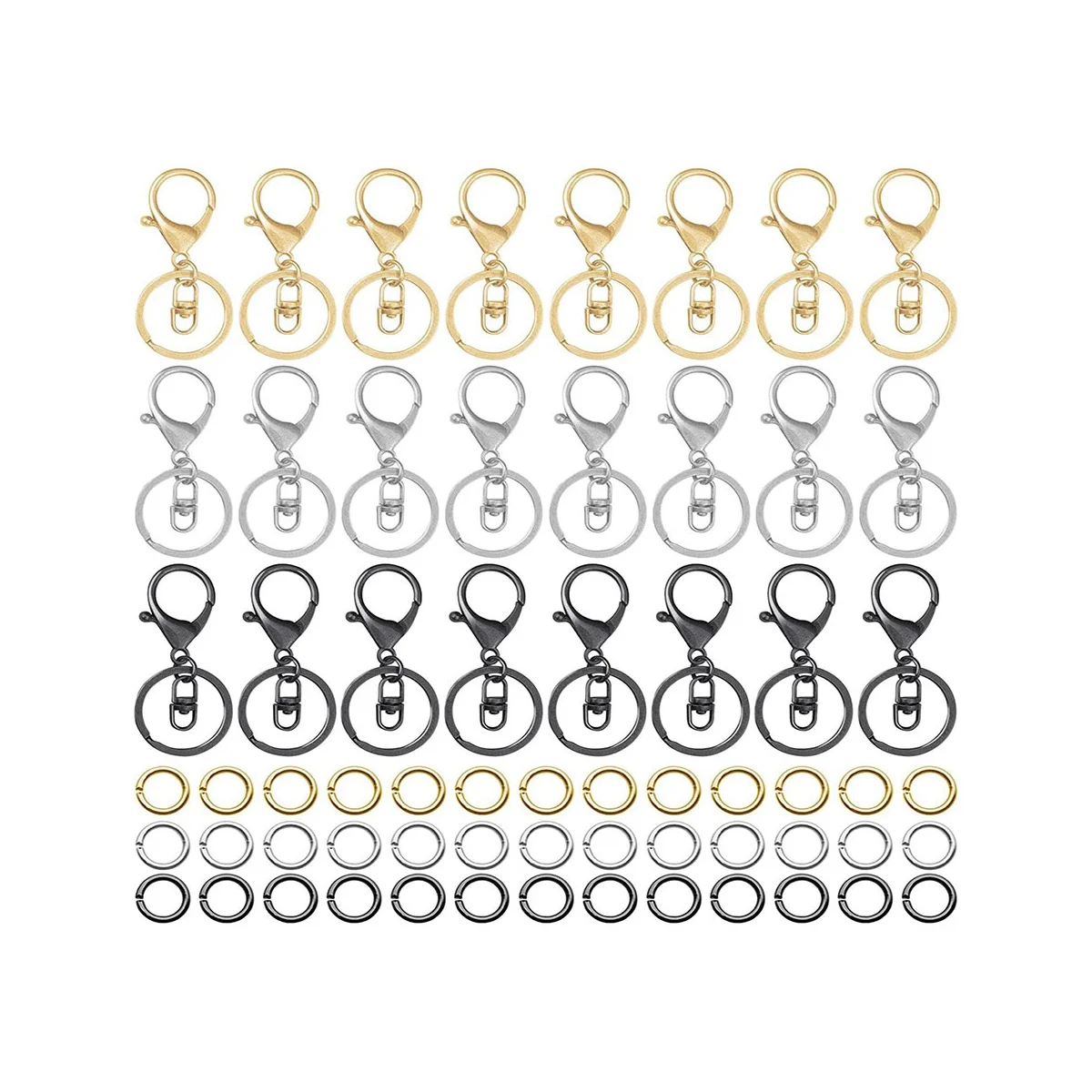 Key Ring Popular Metal Plated Lobster Clasp Rotating Key Hook with Chain Jewelry Making Components for Keychain,A
Key Ring Popular Metal Plated Lobster Clasp Rotating Key Hook with Chain Jewelry Making Components for Keychain,A