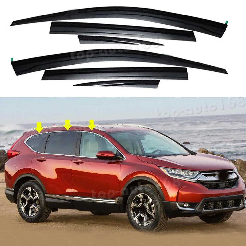 ABS Black Window Visor Vent Shades Sun Rain Guard 6PCS For Honda CR-V 2017-2022
ABS Black Window Visor Vent Shades Sun Rain Guard 6PCS For Honda CR-V 2017-2022