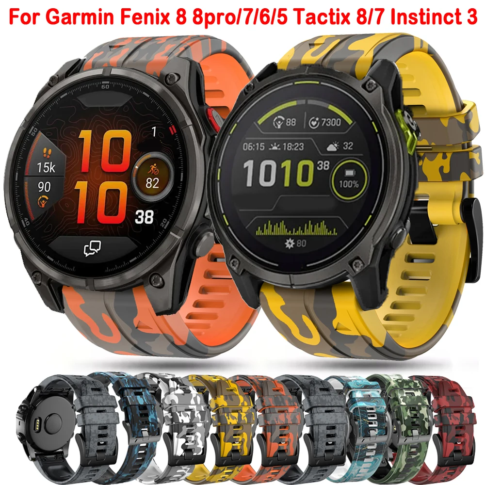 QuickFit 22 26 мм ремешок для часов Garmin Fenix 8 8PRO 7 7X 6 6X Pro 5 5X Plus Epix Gen 2 Мягкий силиконовый ремешок для часов с принтом
QuickFit 22 26 мм ремешок для часов Garmin Fenix 8 8PRO 7 7X 6 6X Pro 5 5X Plus Epix Gen 2 Мягкий силиконовый ремешок для часов с принтом