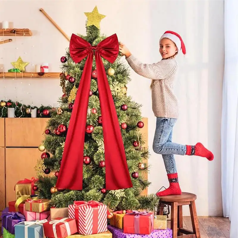 Christmas Tree Bow Topper Multipurpose Christmas Tree Toppers Ribbon Tree Topper Christmas Tree Ornaments Creative Decorative
Christmas Tree Bow Topper Multipurpose Christmas Tree Toppers Ribbon Tree Topper Christmas Tree Ornaments Creative Decorative