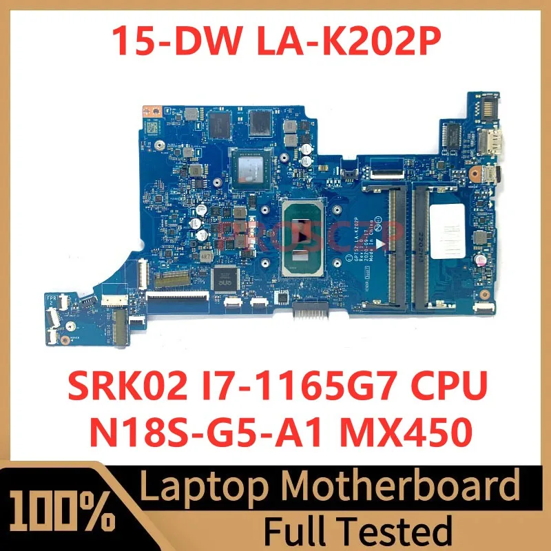 Системная плата GPT52 LA-K202P для ноутбука HP 15-DW, системная плата N18S-G5-A1 MX450 с SRK02 I7-1165G 7 CPU 100%, полностью протестирована, работает хорошо
Системная плата GPT52 LA-K202P для ноутбука HP 15-DW, системная плата N18S-G5-A1 MX450 с SRK02 I7-1165G 7 CPU 100%, полностью протестирована, работает хорошо