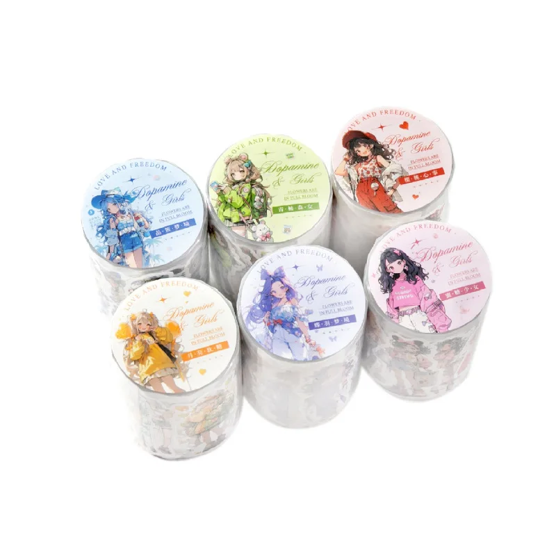 6 шт./1 набор декоративных клейких лент Dopamine Girl, маскировочные ленты, стикеры для скрапбукинга, бумага в японском стиле
6 шт./1 набор декоративных клейких лент Dopamine Girl, маскировочные ленты, стикеры для скрапбукинга, бумага в японском стиле