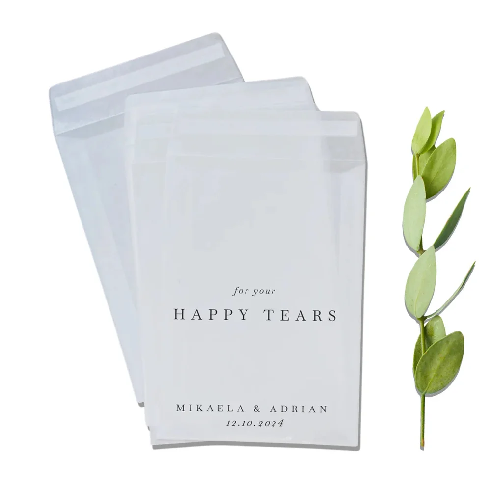 Happy Tears Tissue Packets | Wedding Tissues | For your Happy tears | Custom tissue packs | Wedding | Personalised | happy tears
Happy Tears Tissue Packets | Wedding Tissues | For your Happy tears | Custom tissue packs | Wedding | Personalised | happy tears