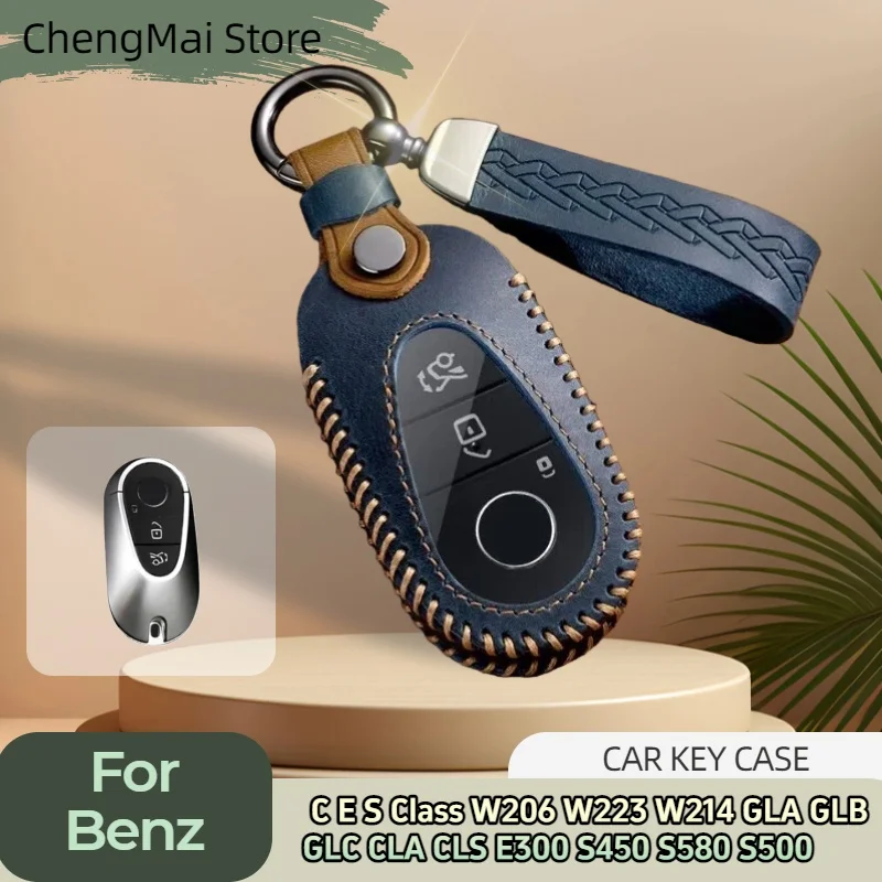 Crazy Horse Leather Car Key Case Cover for Mercedes Benz C E S Class W206 W223 W214 GLA GLB GLC CLA CLS E300 S450 S580 S
Crazy Horse Leather Car Key Case Cover for Mercedes Benz C E S Class W206 W223 W214 GLA GLB GLC CLA CLS E300 S450 S580 S