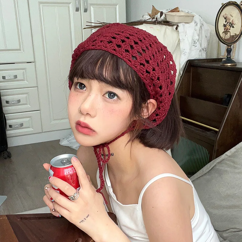 Cute Knitted Headband Triangular Hollow Turban Handmade Crochet Headdress Women'S Head Scarf Girls Hijabs For Headwear
Cute Knitted Headband Triangular Hollow Turban Handmade Crochet Headdress Women'S Head Scarf Girls Hijabs For Headwear