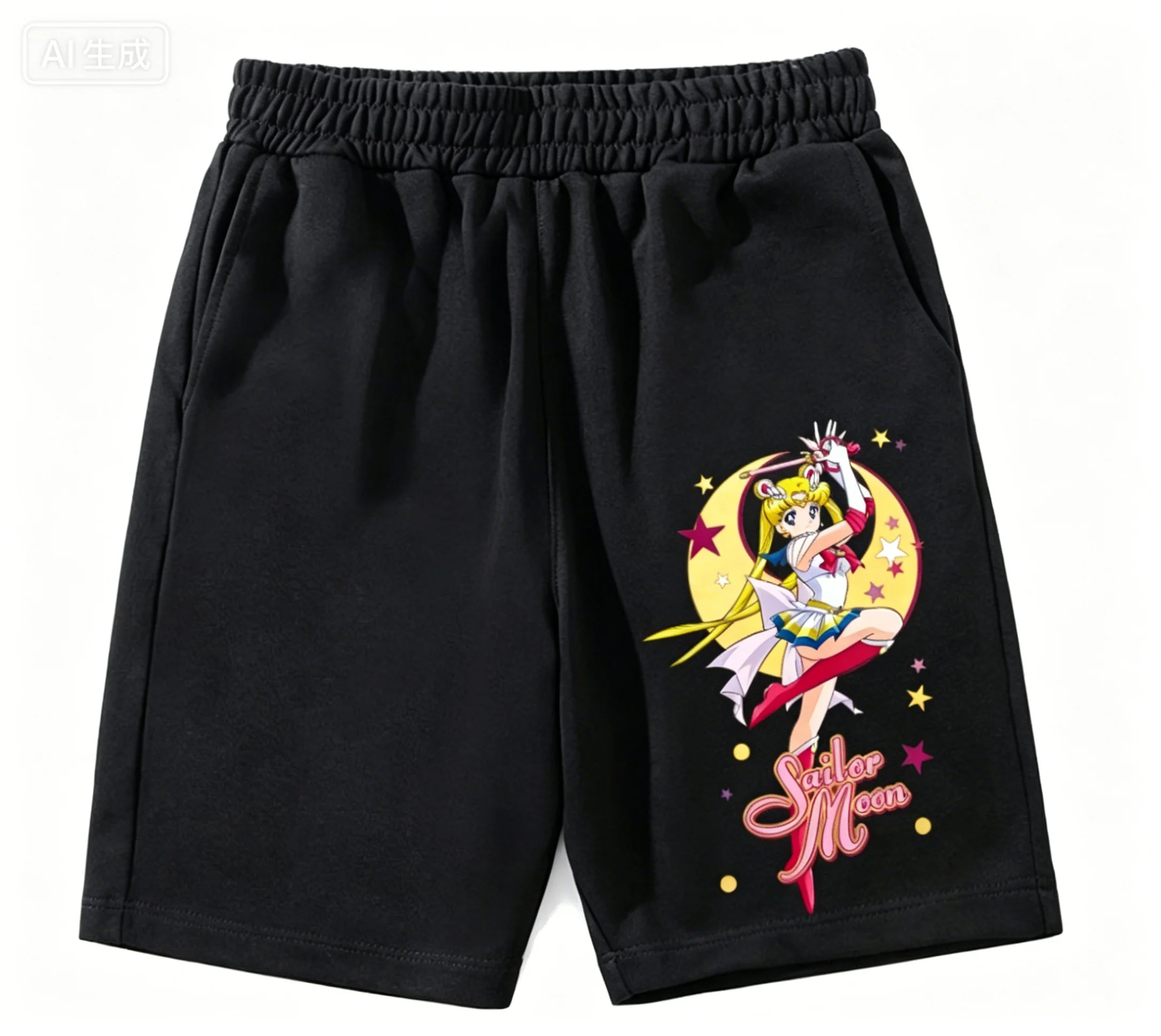 2026 New Summer Sailor Moon Shorts Men Anime Cartoon Casual Shorts Elastic Waist Loose Summer Beach Pants with Star Moon Print
2026 New Summer Sailor Moon Shorts Men Anime Cartoon Casual Shorts Elastic Waist Loose Summer Beach Pants with Star Moon Print