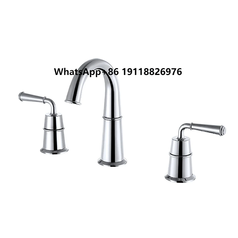 Chrome Brass Dual Handle Basin Faucet Three Holes Deck Mounted Bathroom Sink Mixer Tap Hot Cold Water Deck Mounted Bathroom
Chrome Brass Dual Handle Basin Faucet Three Holes Deck Mounted Bathroom Sink Mixer Tap Hot Cold Water Deck Mounted Bathroom