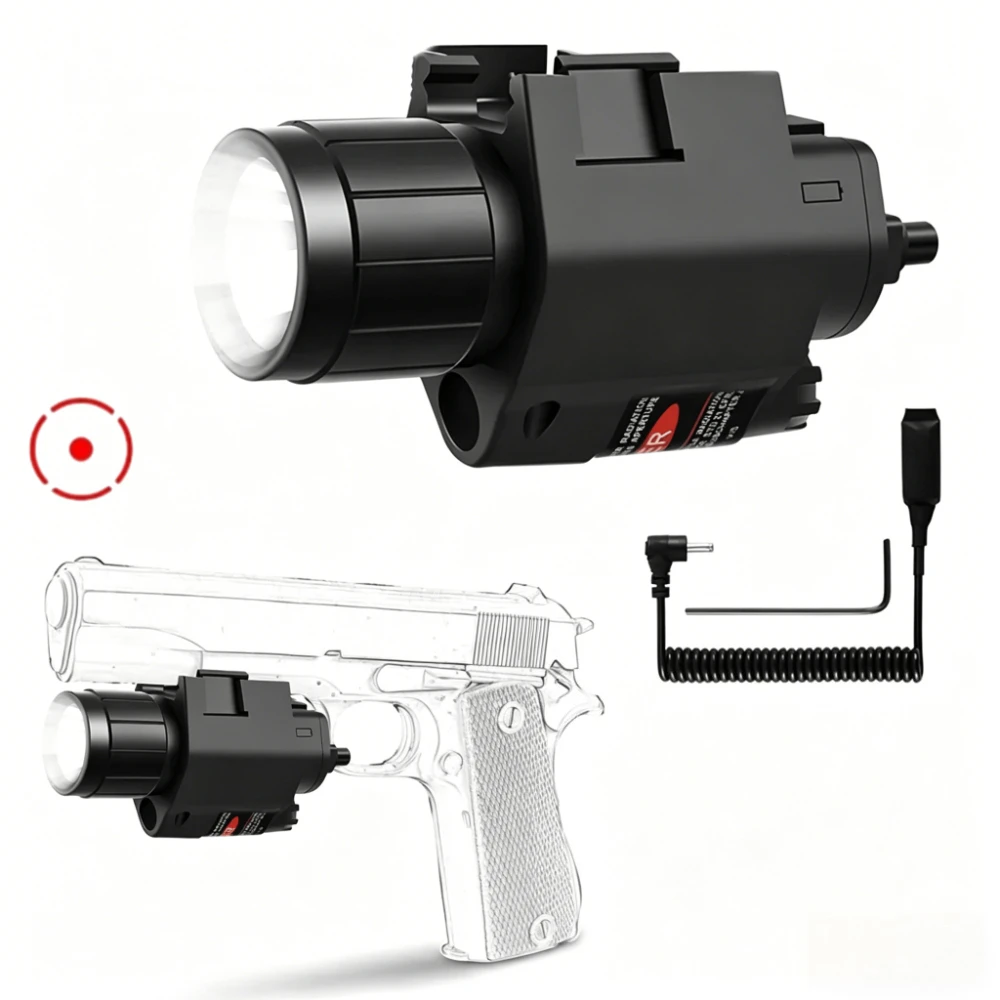 800 Lumens Tactical LED Flashlight Combo Red Dots Sight M6 Multi-functional Scout Light for 20mm Rail Outdoor Hunting
800 Lumens Tactical LED Flashlight Combo Red Dots Sight M6 Multi-functional Scout Light for 20mm Rail Outdoor Hunting