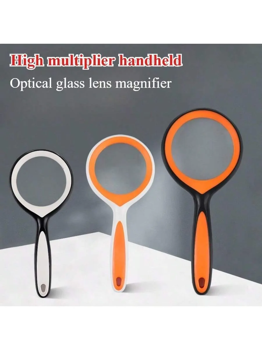 Round magnifying glass three-color combination 20x handheld high-magnification lens with high-definition rubber anti-drop functi
Round magnifying glass three-color combination 20x handheld high-magnification lens with high-definition rubber anti-drop functi