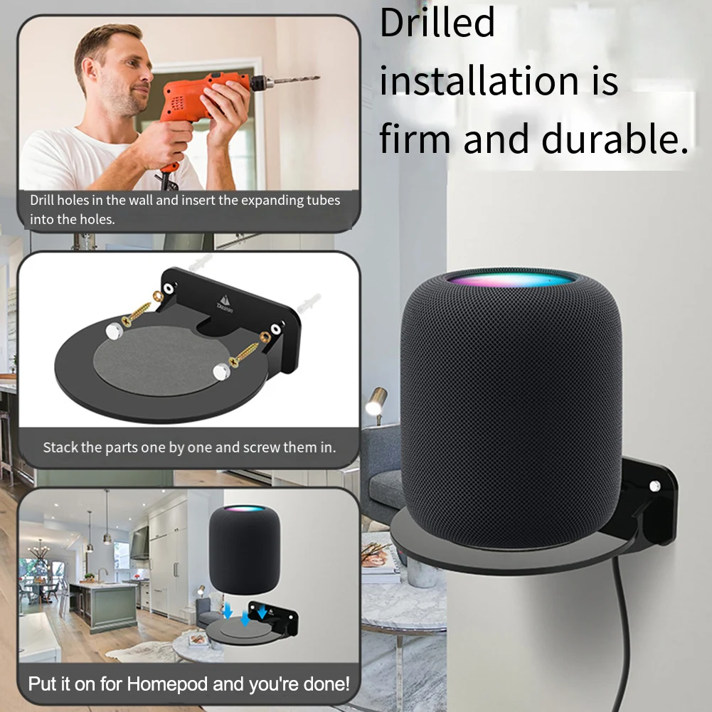 1pc Wall-Mount Speaker Stand Acrylic Suede Transparent/Black Wall Hanging Storage Base For HomePod Speaker Bracket Accessories
1pc Wall-Mount Speaker Stand Acrylic Suede Transparent/Black Wall Hanging Storage Base For HomePod Speaker Bracket Accessories
