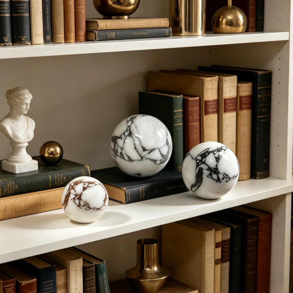 Calacatta Viola Marble Sphere High-polish natural stone orb with veining, ideal for home, office, bedroom, or bathroom decor.
Calacatta Viola Marble Sphere High-polish natural stone orb with veining, ideal for home, office, bedroom, or bathroom decor.