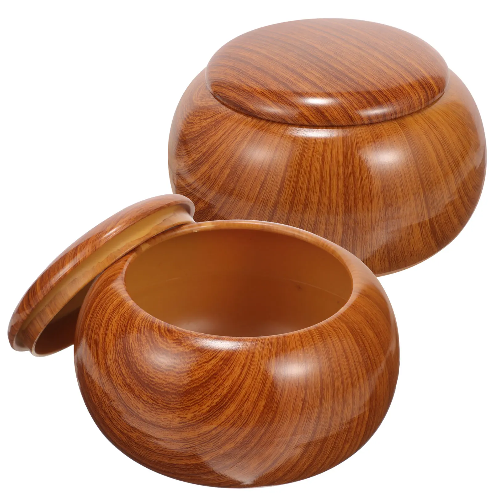 2pcs Go Game Pot Plastic Chess Box Resin Wood Grain Lightweight Storage Container for Student Children
2pcs Go Game Pot Plastic Chess Box Resin Wood Grain Lightweight Storage Container for Student Children