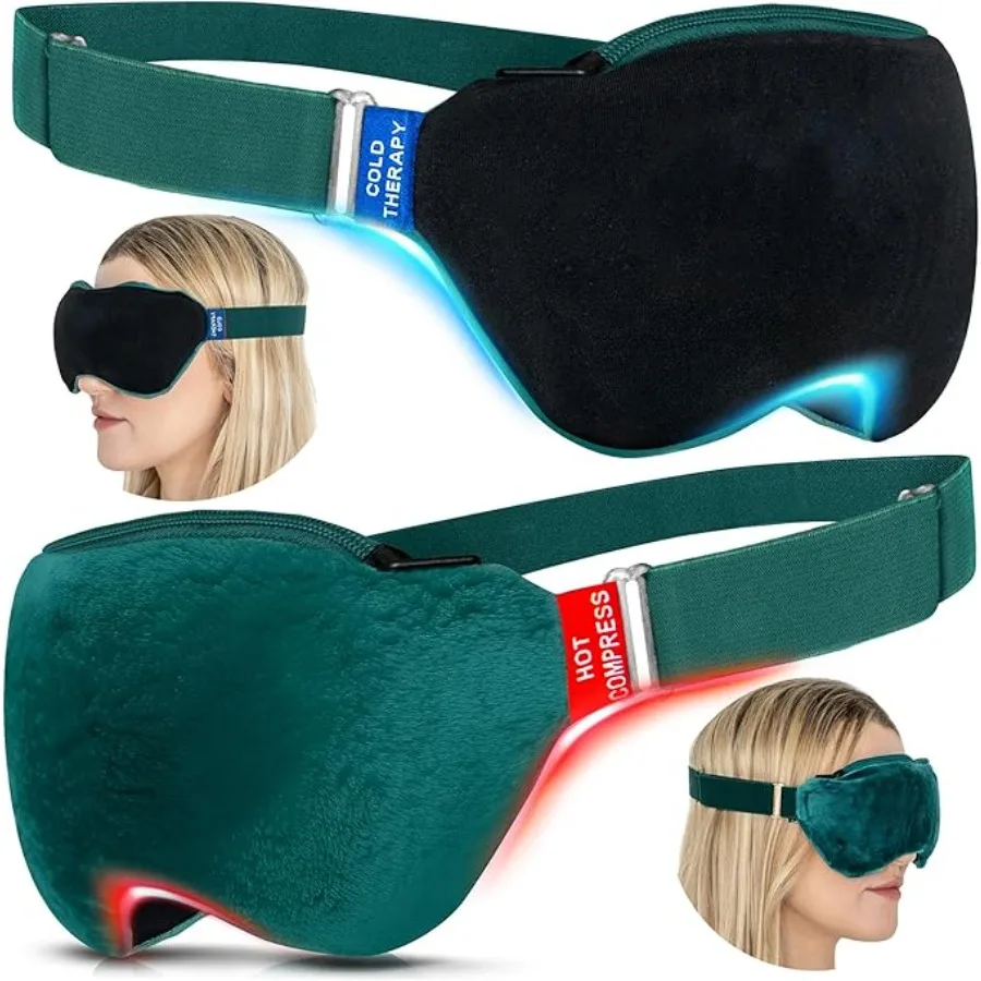 2-in-1 Heat and Cooling Eye Mask - Microwave Activated Heated Eye Mask for Dry Eyes, Styes and Blepharitis and Integrated Cooling for Puffy Eyes, Dark Circles or Migraines
2-in-1 Heat and Cooling Eye Mask - Microwave Activated Heated Eye Mask for Dry Eyes, Styes and Blepharitis and Integrated Cooling for Puffy Eyes, Dark Circles or Migraines