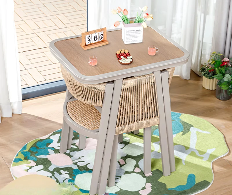Balcony small table and chair three-piece set, casual tea table and chair combination household use, rattan chair reading table
Balcony small table and chair three-piece set, casual tea table and chair combination household use, rattan chair reading table