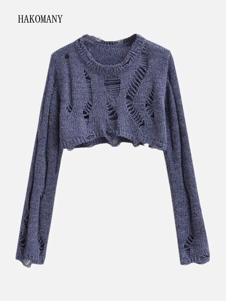 2023 Women Full Sleeve Loose Knitted Crochet Thin Knitwear Streetwear Jumper Autumn See Through Hollow out Hole Pullover Sweater
2023 Women Full Sleeve Loose Knitted Crochet Thin Knitwear Streetwear Jumper Autumn See Through Hollow out Hole Pullover Sweater