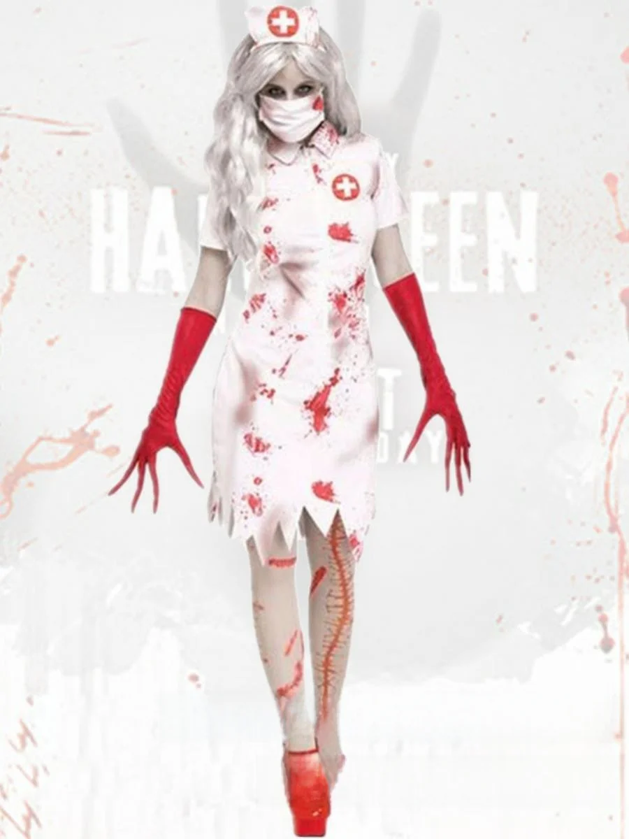 Взрослый женский костюм зомби-медсестры на Хэллоуин, доктор, косплей, ролевой комплект Plang, материал из полиэстера, традиционный китайский костюм
Взрослый женский костюм зомби-медсестры на Хэллоуин, доктор, косплей, ролевой комплект Plang, материал из полиэстера, традиционный китайский костюм