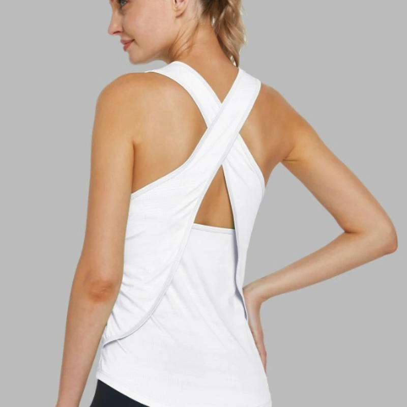 WANAYOU Women's Yoga Shirt Sexy Sleeveless Sports T-shirt Quick Drying Sports Top Cross Back Fitness Running Vest Gym Clothes
WANAYOU Women's Yoga Shirt Sexy Sleeveless Sports T-shirt Quick Drying Sports Top Cross Back Fitness Running Vest Gym Clothes