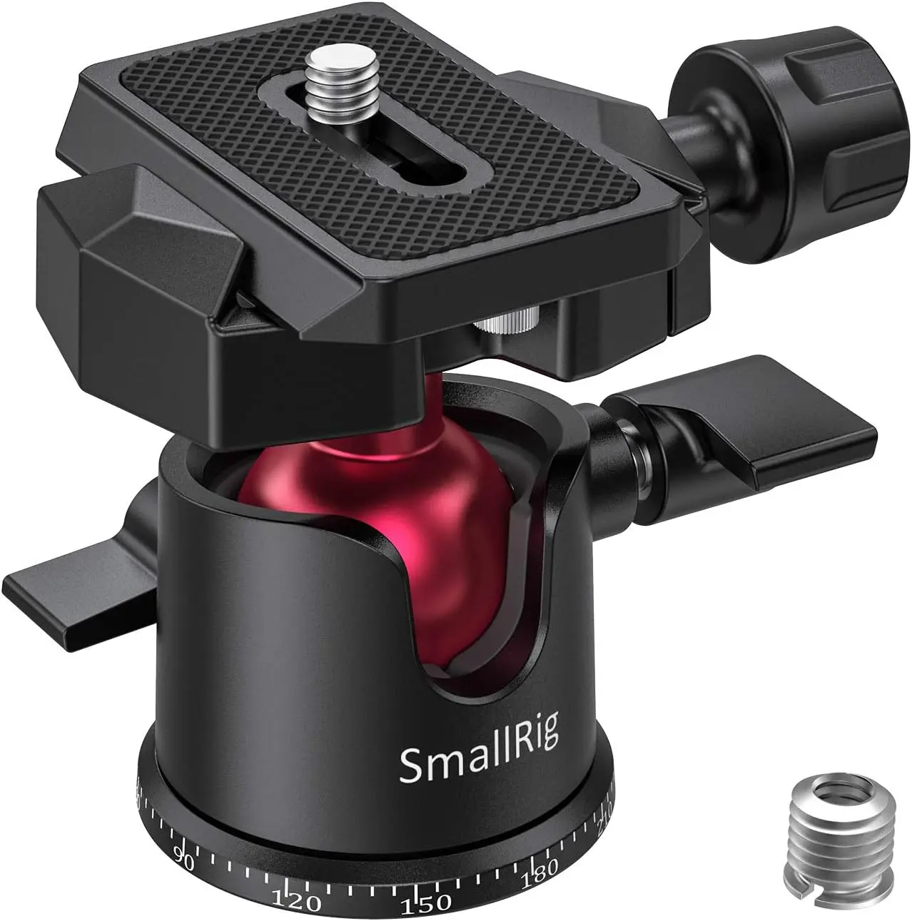 Mini Ball Head Tripod with 360° Panoramic Rotation, Quick Release Plate, Max Load 4.4lbs for DSLR, Phone, Gopro
Mini Ball Head Tripod with 360° Panoramic Rotation, Quick Release Plate, Max Load 4.4lbs for DSLR, Phone, Gopro