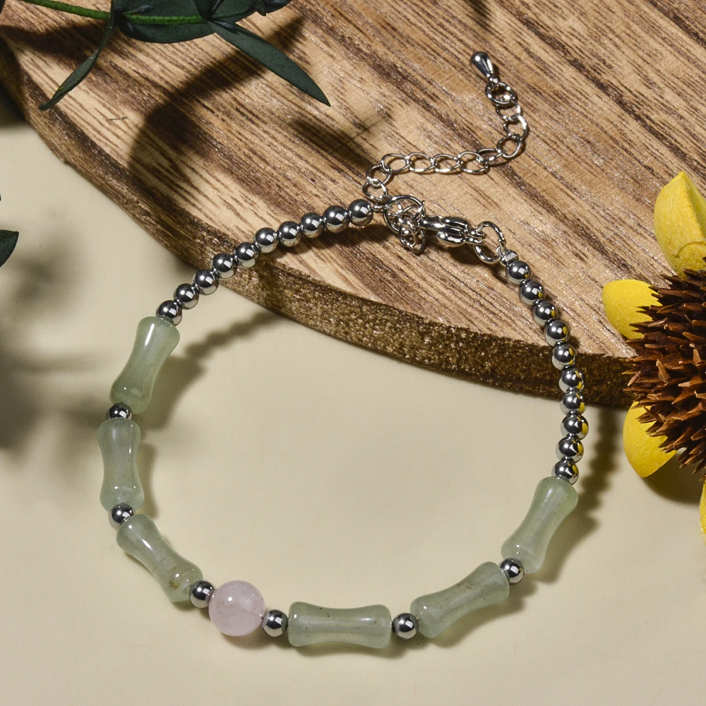 Wholesale Natural Stone Rose Quartz Amethyst Bamboo Beads Round Beads and Hematite Beads Bracelet for Women Men Healing Bracelet
Wholesale Natural Stone Rose Quartz Amethyst Bamboo Beads Round Beads and Hematite Beads Bracelet for Women Men Healing Bracelet