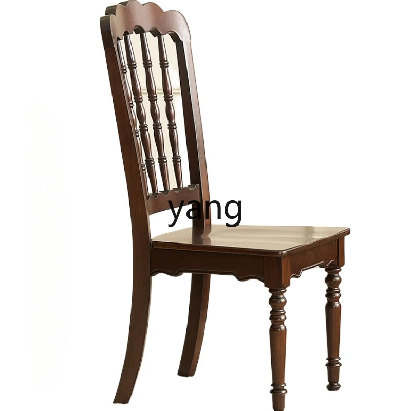 LTT French all solid wood dining chair light retro American home stool chair dining room furniture
LTT French all solid wood dining chair light retro American home stool chair dining room furniture