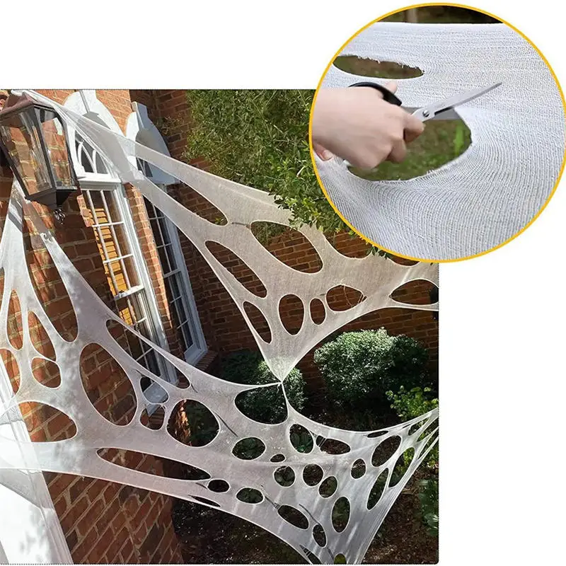 Украшения на Хэллоуин, паутина, рваная паутина, дом с привидениями, реквизит, декор, новая уличная паутина, гигантская эластичная сетка
Украшения на Хэллоуин, паутина, рваная паутина, дом с привидениями, реквизит, декор, новая уличная паутина, гигантская эластичная сетка