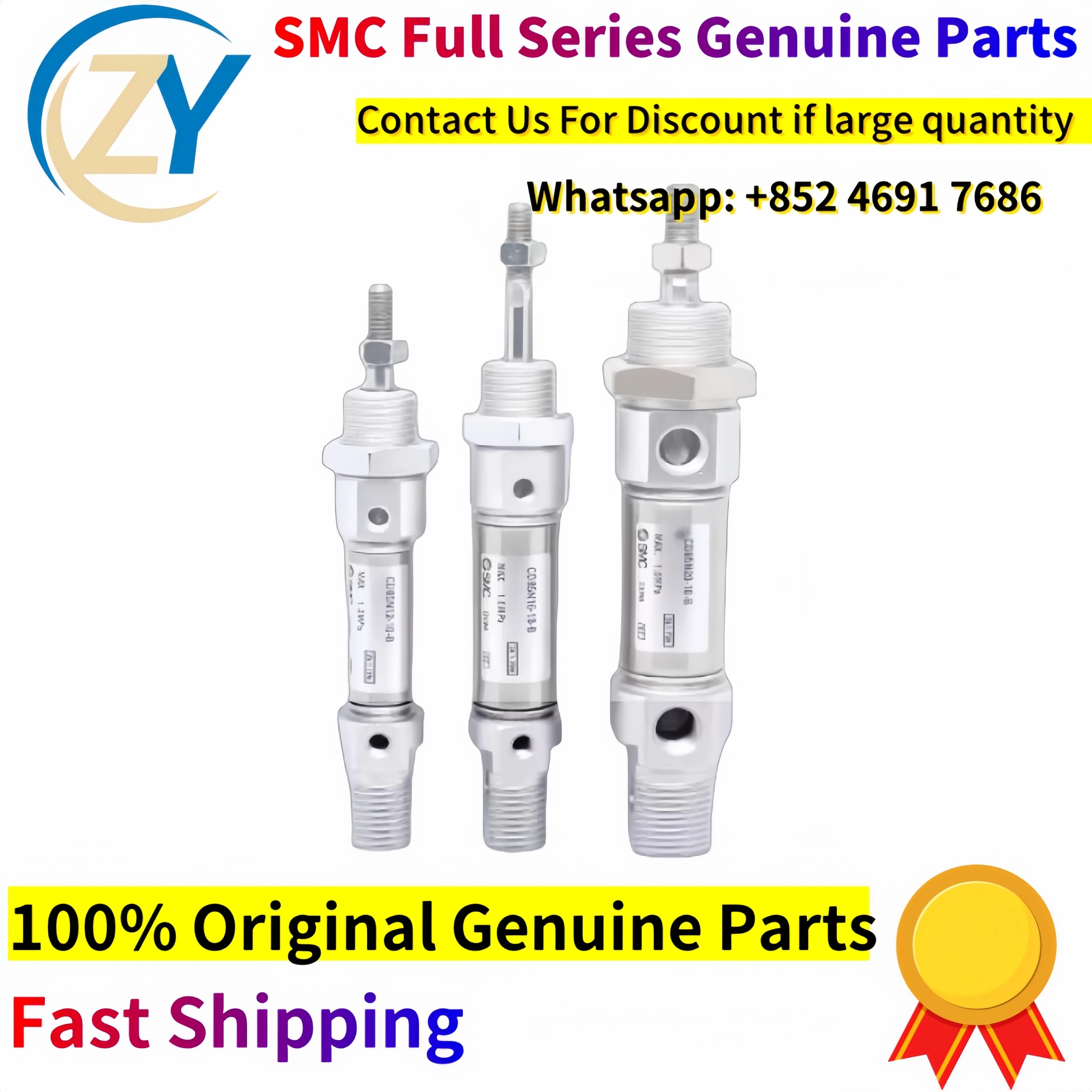 Genuine SMC C85N/CD85N8/10/12/16/20/25/32-50/75/100-B C85N/CD85N Series Compact Mini Pneumatic Cylinder
Genuine SMC C85N/CD85N8/10/12/16/20/25/32-50/75/100-B C85N/CD85N Series Compact Mini Pneumatic Cylinder