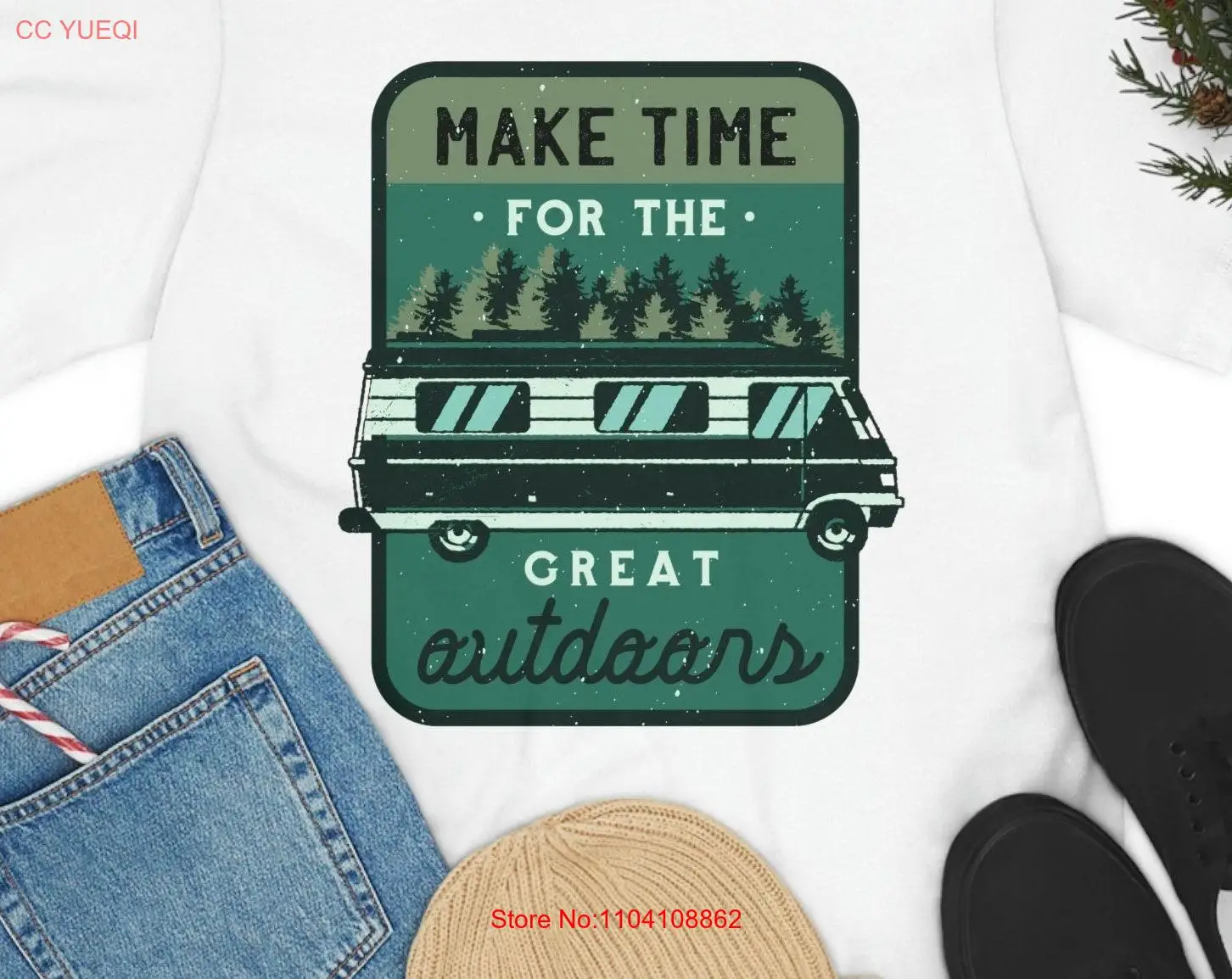 Make Time For The Great Outdoors T Shirt 100 Cotton Adult Campers long or short sleeves
Make Time For The Great Outdoors T Shirt 100 Cotton Adult Campers long or short sleeves