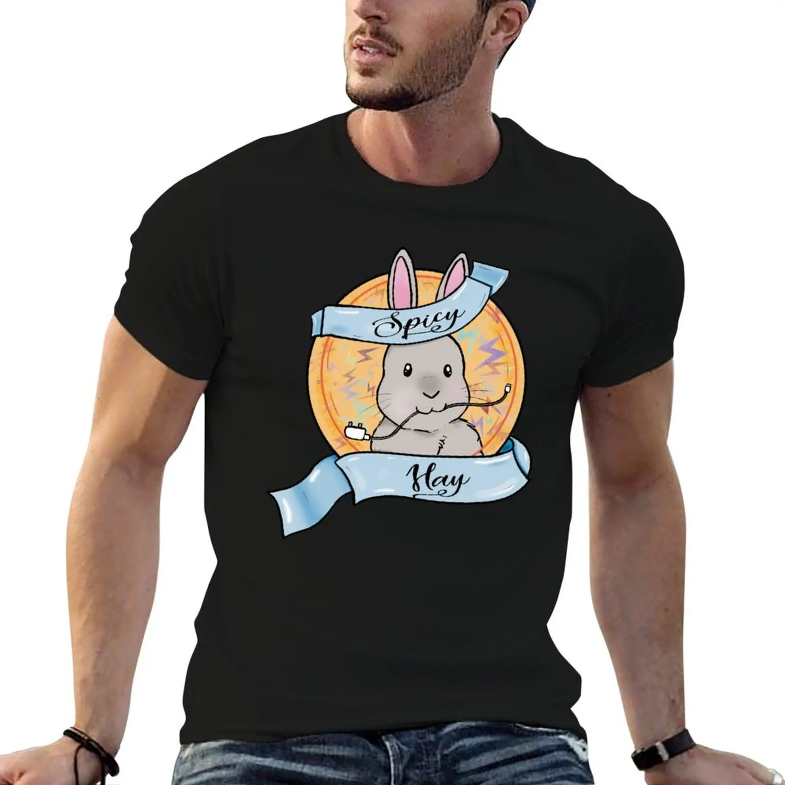 Spicy hay rabbit logo T-Shirt t shirt man casual t shirts for man graphic vintage t shirts for man pack cotton T-shirt
Spicy hay rabbit logo T-Shirt t shirt man casual t shirts for man graphic vintage t shirts for man pack cotton T-shirt
