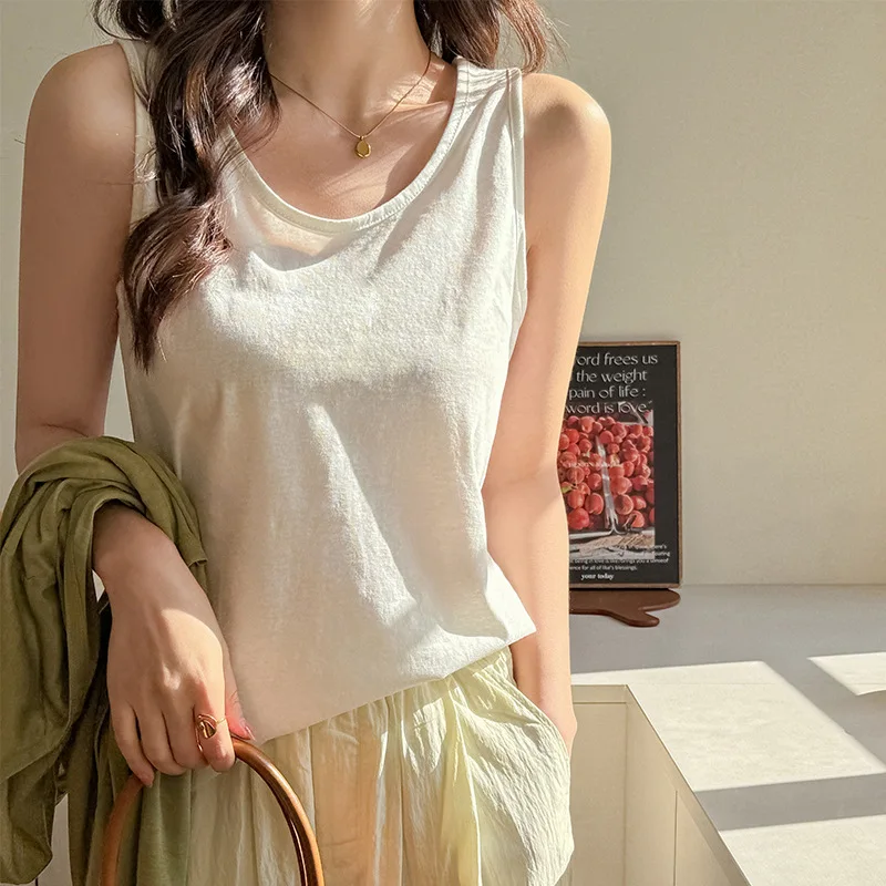Factory2025Spring Summer New Loose Camisole Top Women, Lazy Style, Versatile Base Layer, Concealing Solid Color Top
Factory2025Spring Summer New Loose Camisole Top Women, Lazy Style, Versatile Base Layer, Concealing Solid Color Top