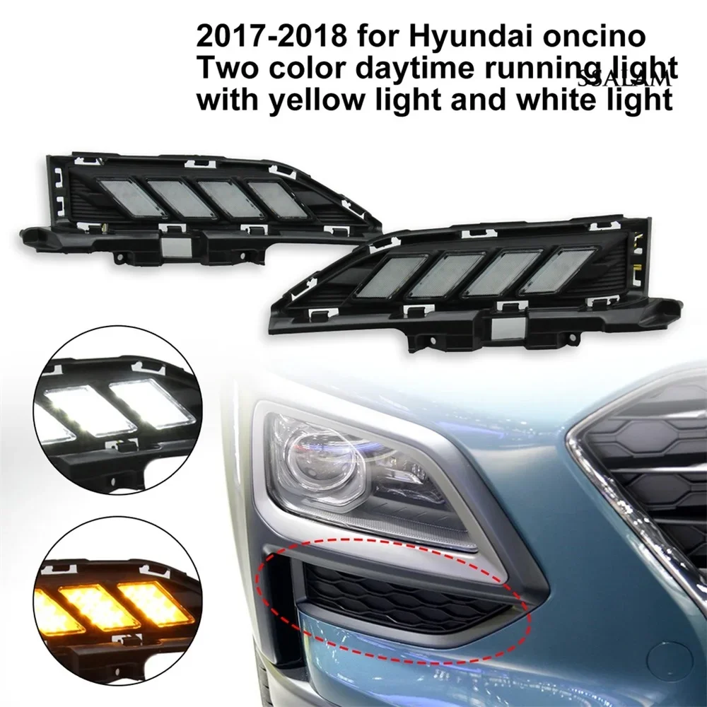 Для 2018-2019 лет Hyundai Encino дневные ходовые огни противотуманные фары Drl 2 цвета 3 цвета стример
Для 2018-2019 лет Hyundai Encino дневные ходовые огни противотуманные фары Drl 2 цвета 3 цвета стример