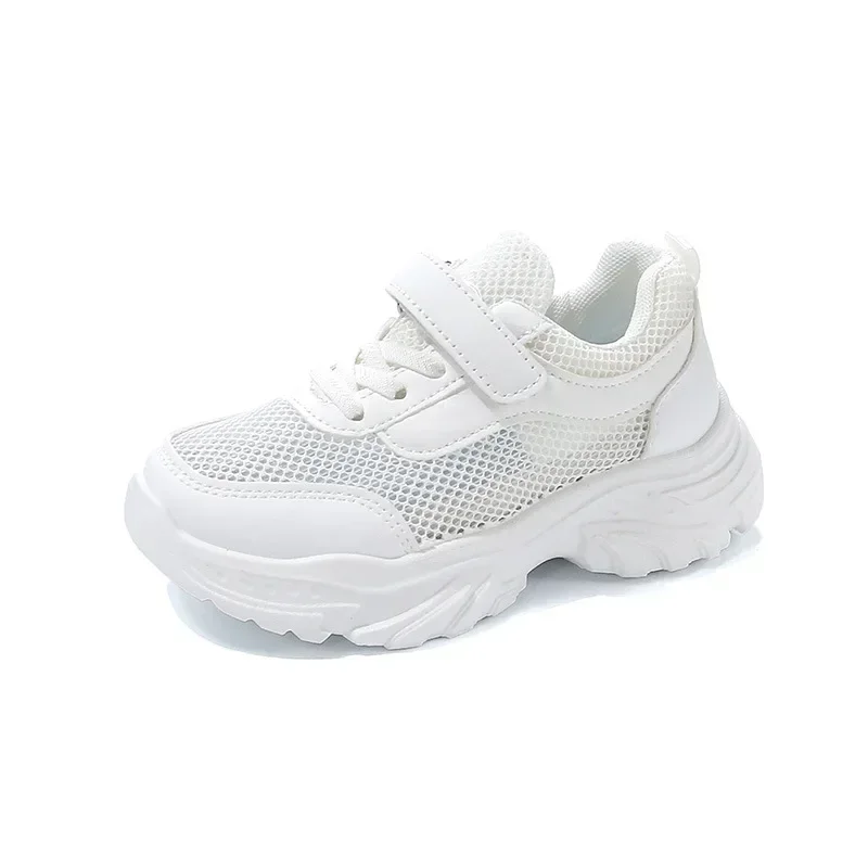 Children White Shoes Mesh Breathable 2025 New Fashion Kids Sneakers Soft Sole Boys Girls Running Shoes Hook&loop Soild Color
Children White Shoes Mesh Breathable 2025 New Fashion Kids Sneakers Soft Sole Boys Girls Running Shoes Hook&loop Soild Color