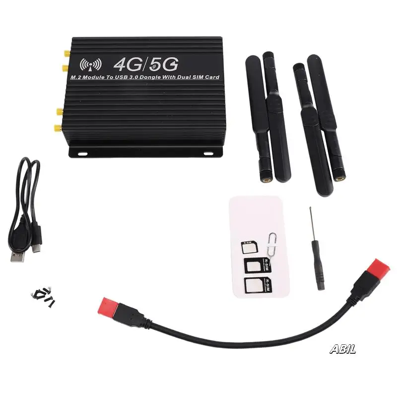 Адаптер NGFF(M.2) 4G/5G к USB 3.0 с вентилятором-кулером/двойным слотом для SIM-карты и вспомогательным питанием
Адаптер NGFF(M.2) 4G/5G к USB 3.0 с вентилятором-кулером/двойным слотом для SIM-карты и вспомогательным питанием
