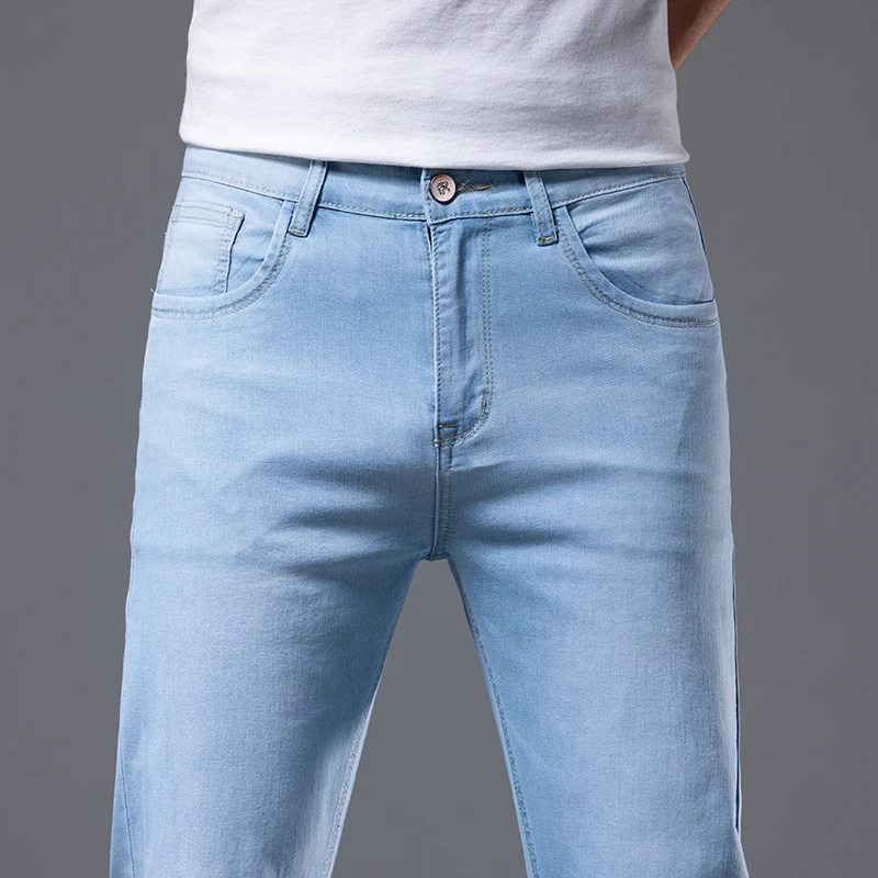 6 Color Men's Stretch Skinny Jeans New Spring Korean Fashion Casual Cotton Denim Slim Fit Pants Male Trousers Brand
6 Color Men's Stretch Skinny Jeans New Spring Korean Fashion Casual Cotton Denim Slim Fit Pants Male Trousers Brand