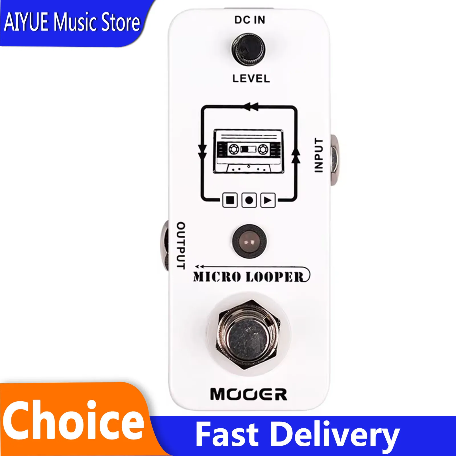 MOOER Micro Looper Guitar Effect Pedal Mini Loop Recording Max Recording Time 30 minutes True Bypass Guitar Bass Accessories
MOOER Micro Looper Guitar Effect Pedal Mini Loop Recording Max Recording Time 30 minutes True Bypass Guitar Bass Accessories