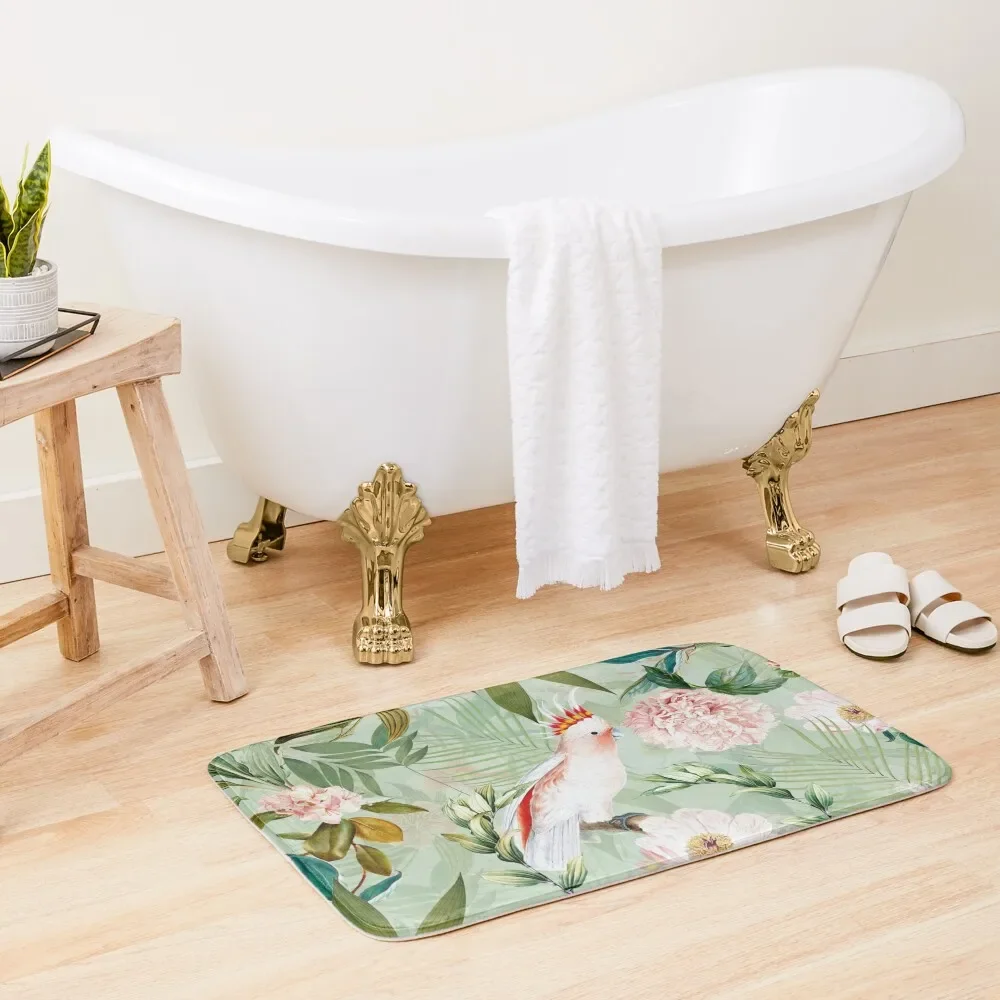 Tropical cockatoo and jungle Botanical Garden pattern - mint Bath Mat Bathroom Accessories Sets Bathroom Shower Curtain Mat
Tropical cockatoo and jungle Botanical Garden pattern - mint Bath Mat Bathroom Accessories Sets Bathroom Shower Curtain Mat