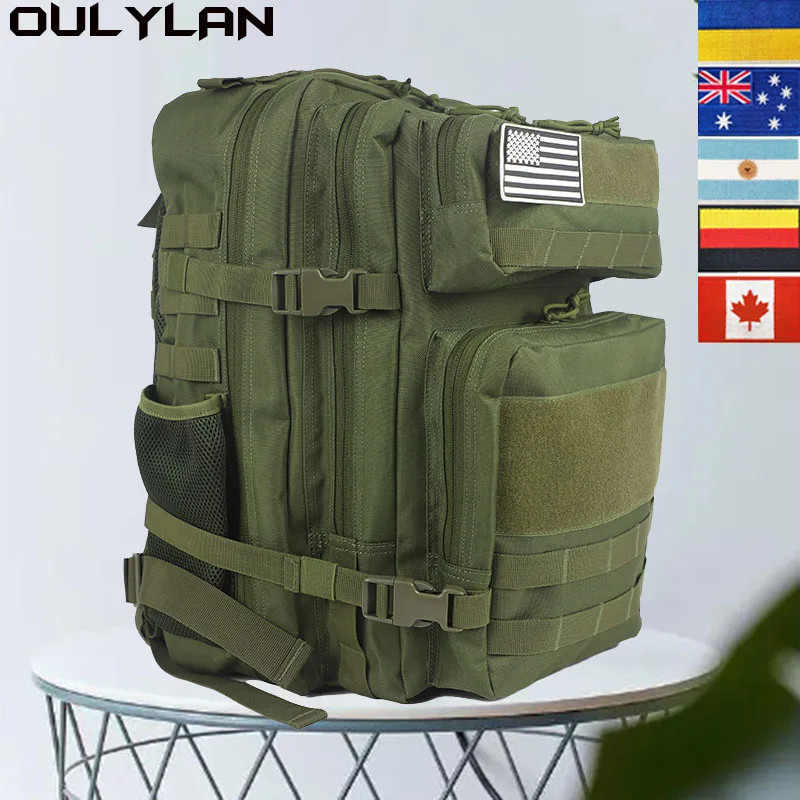Рюкзак женский и мужской из ткани OULYLAN 900D, камуфляжная тактическая дорожная Сумка для кемпинга, альпинизма, походов, 25 л/45 л
Рюкзак женский и мужской из ткани OULYLAN 900D, камуфляжная тактическая дорожная Сумка для кемпинга, альпинизма, походов, 25 л/45 л
