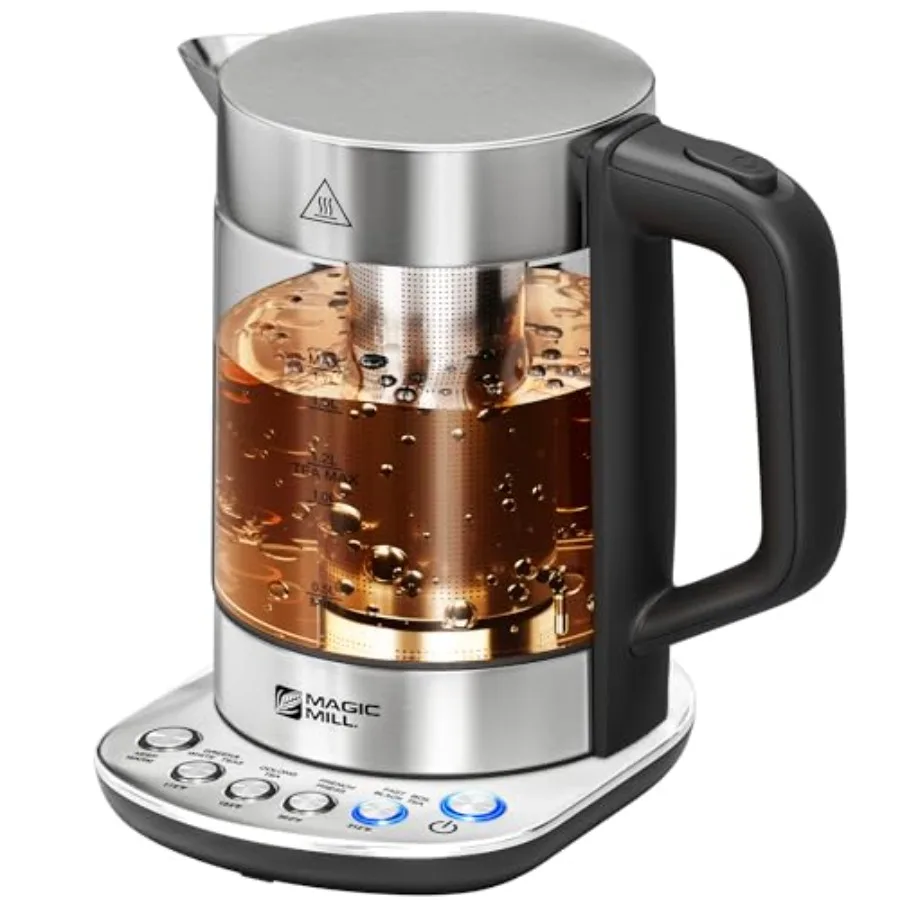 Pro Electric Kettle with tea Infuser and Temperature Control - Keep Warm Function, Rapid Boil, Automatic Safety Shut Off, BPA F
Pro Electric Kettle with tea Infuser and Temperature Control - Keep Warm Function, Rapid Boil, Automatic Safety Shut Off, BPA F