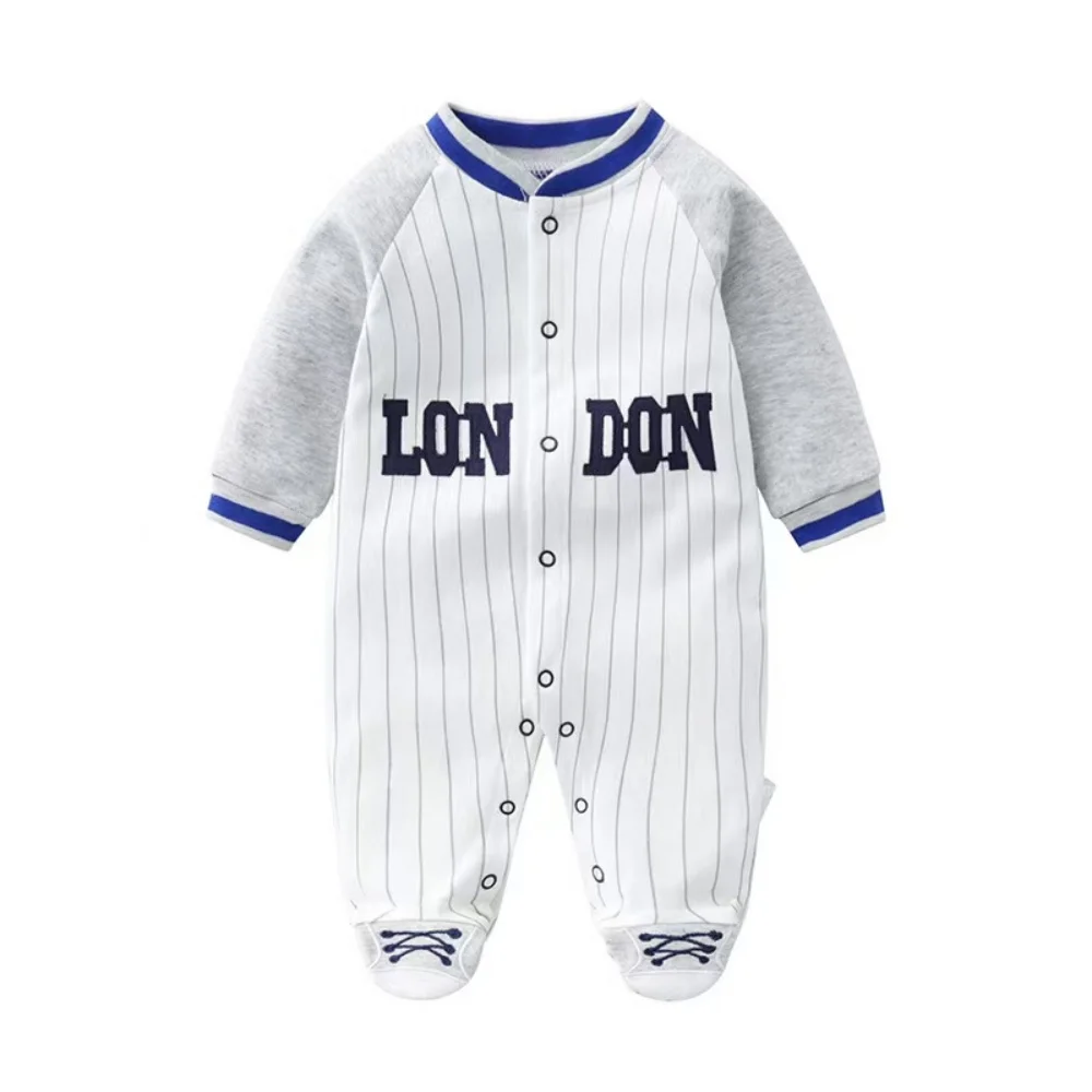 3-12M Long sleeve Baby Rompers comfortable Spring Autumn cotton Baby boy Costume Letter Embroidery baby clothing jumpsuits
3-12M Long sleeve Baby Rompers comfortable Spring Autumn cotton Baby boy Costume Letter Embroidery baby clothing jumpsuits
