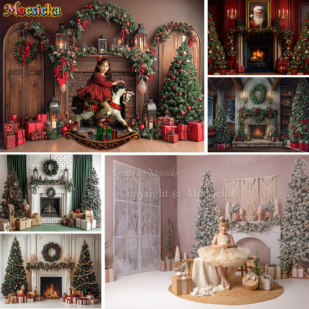 Mocsicka Christmas Fireplace Background Photography Xmas Tree Santa Claus Workshop Backdrop Winter Kid Family Photozone Studio
Mocsicka Christmas Fireplace Background Photography Xmas Tree Santa Claus Workshop Backdrop Winter Kid Family Photozone Studio