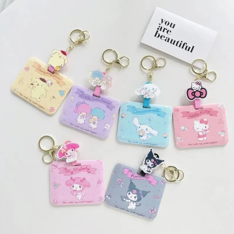 New Sanrio Cartoon Card Holder Keychain Anime Fashion Stretchable Embedded Card Sleeve Pendant Cute Adult Bus Card Birthday Gift
New Sanrio Cartoon Card Holder Keychain Anime Fashion Stretchable Embedded Card Sleeve Pendant Cute Adult Bus Card Birthday Gift