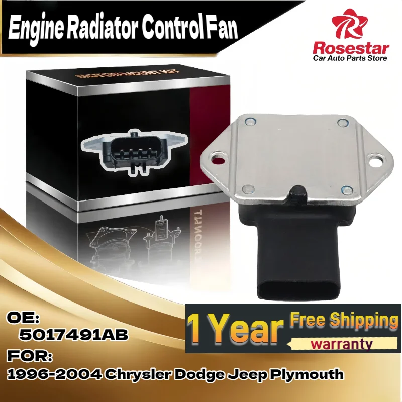 For Auto Radiator Cooling Fan Control Module 5017491AB 4707286AF for Chrysler for Dodge for Jeep for Plymouth 1996 2004
For Auto Radiator Cooling Fan Control Module 5017491AB 4707286AF for Chrysler for Dodge for Jeep for Plymouth 1996 2004