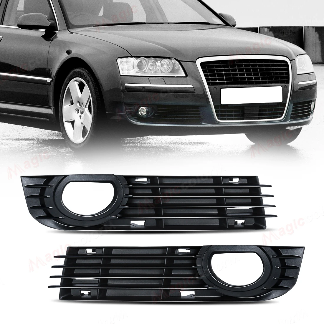 For Audi A8 Quattro 4-Door D3 2006 2007 2008 Fog Lamps Cover Car Front Bumper Foglight Grille Auto Grill 4E0807681AD 4E0807682AD
For Audi A8 Quattro 4-Door D3 2006 2007 2008 Fog Lamps Cover Car Front Bumper Foglight Grille Auto Grill 4E0807681AD 4E0807682AD